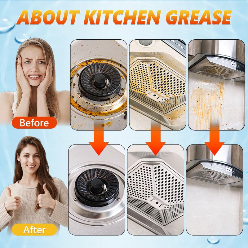 scrlous Heavy Duty Degreaser, 2025 New Kitchen Cleaner, Multipurpose Oil Stain Remover,All-Purpose Kitchen Pots and Pan Cleaner for Appliances Countertops Range Hoods - Image 4