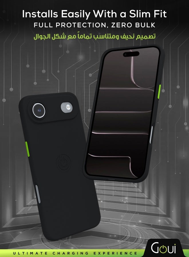 Goui iPhone 17 Air Case | Full-Coverage | MagSafe | Wireless Friendly | Colorful | Soft Touch | Magnetic Design for Mount Transparent - Image 2