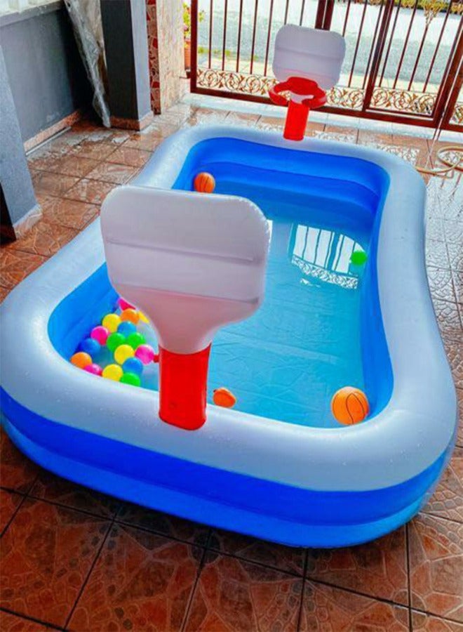 Bestway بركة كرة السلة القابلة للنفخ من بست واي 253X168X102 سم -26-54122 - Image 4