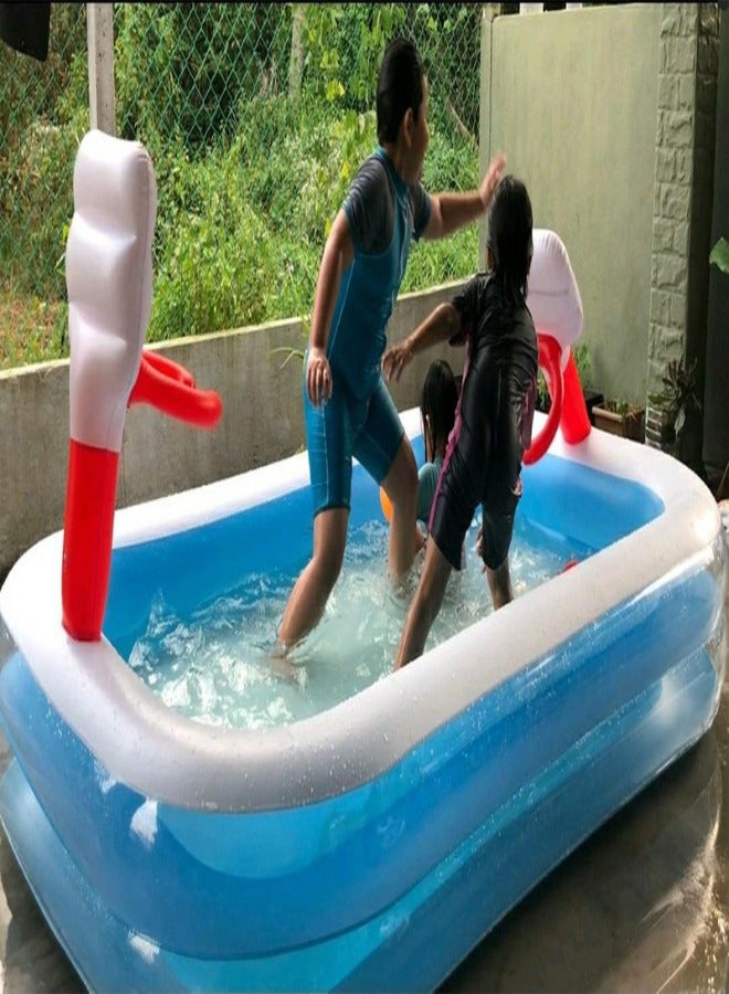 Bestway بركة كرة السلة القابلة للنفخ من بست واي 253X168X102 سم -26-54122 - Image 2