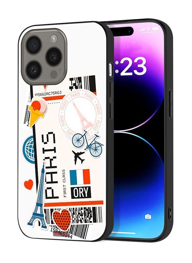 Tolwak Apple iPhone 15 Pro Max Protective Case Cover Paris Sticker - Image 1