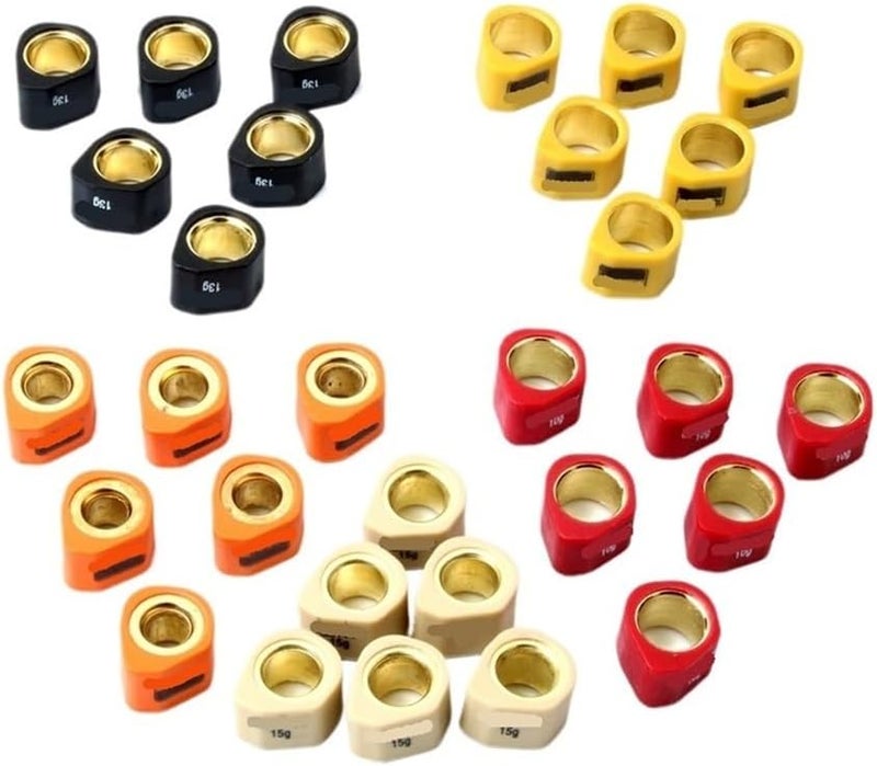 Motorcycle 6PC Racing Variator Roller Weights 20x15mm 8g 10g 13g 15g 19g Fit For LX 125cc 150cc(20x15mm 10g) - Image 3