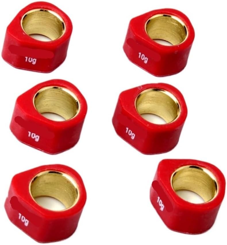 Motorcycle 6PC Racing Variator Roller Weights 20x15mm 8g 10g 13g 15g 19g Fit For LX 125cc 150cc(20x15mm 10g) - Image 1