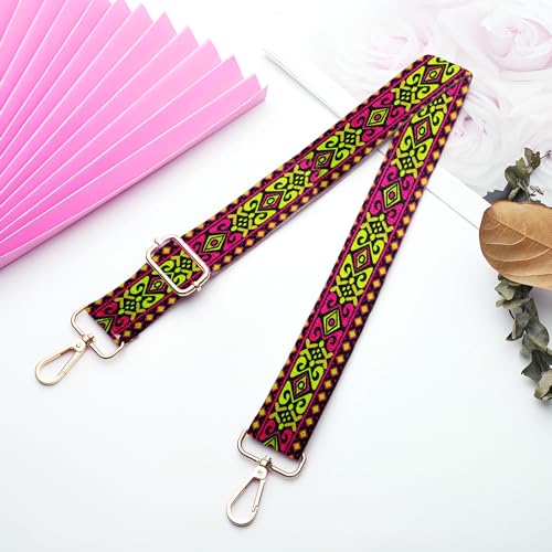 Grosun 6 Pieces Purse Straps Replacement Crossbody Straps for Purses 1.5 Inches Purse Strap Purse Replacement Straps for Handbags Shoulder Strap (Retro Style) - Image 5