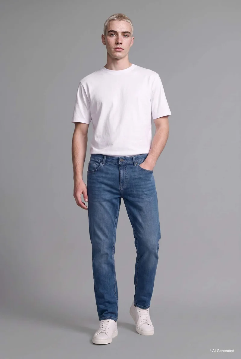 Sergio Regular Fit Normal Waist Straight Leg Jeans