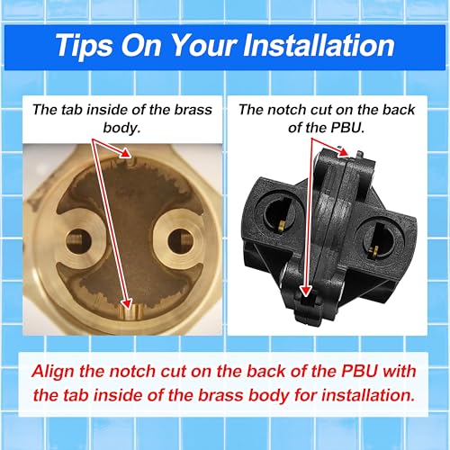 TycoonWon 2PCS GP500520 Pressure Balancing Unit Cartridge (SHOWER) Compatible with Kohler GP77759,GP77886 Mixer Cap,Replacement for rite-temp bath and 1/2" pressure balancing shower valves with single handle - Image 4
