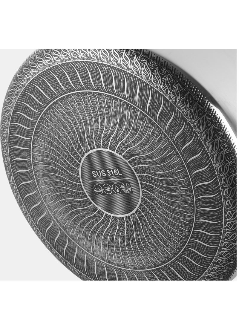 Bidstone Bidstone 8-Piece 18/10 Stainless Steel Cook Ware Set with Honeycomb Non-Stick – 3 Pots (20/24/28 cm) + 1 Shallow pot with Lids – Induction & Oven Safe  - Image 5