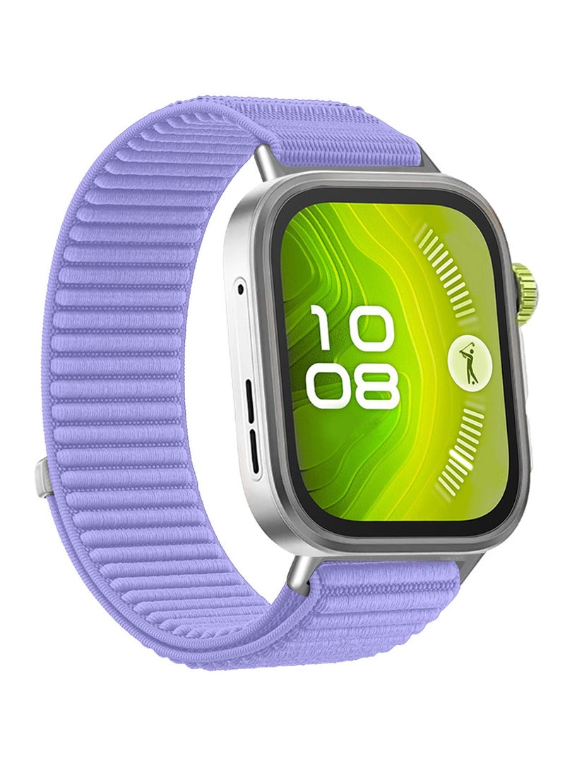 Premium Magnetic Loop Watch Band for Huawei Watch 4 & Watch 4 Pro – Adjustable, Soft & Durable Replacement Strap Lavender - Image 4