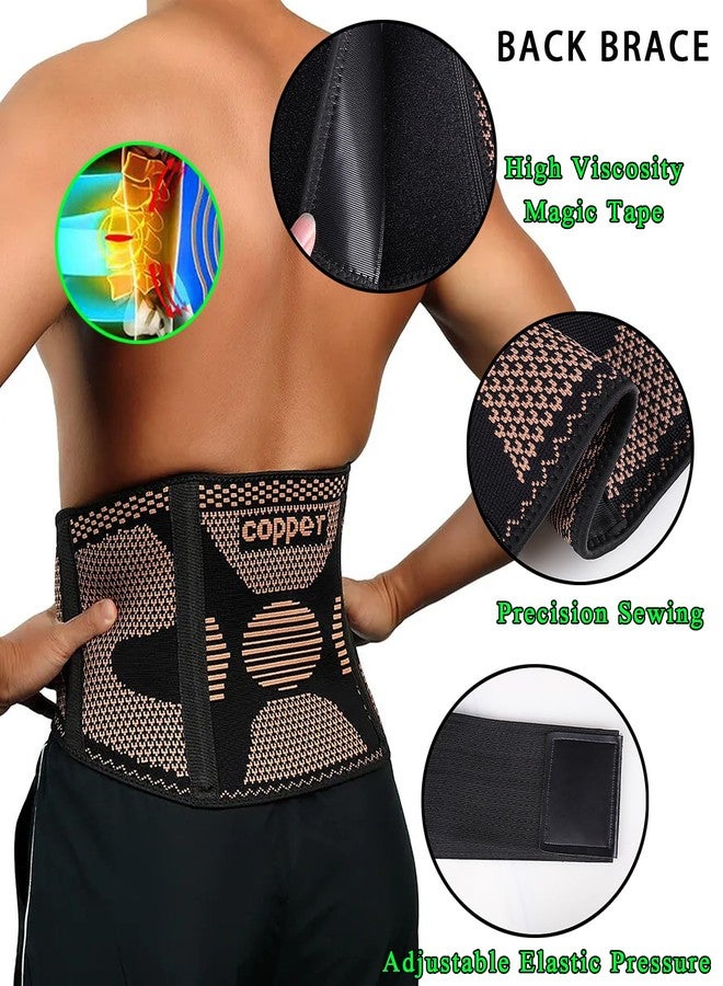 FVVWVV Breathable Lower Back Brace with 4 Stays, Plus Size Lumbar Support Belt for Back Pain Relief with Removable Compression Straps, Back Braces for Herniated Disc, Sciatica,Heavy Lifting - Image 4