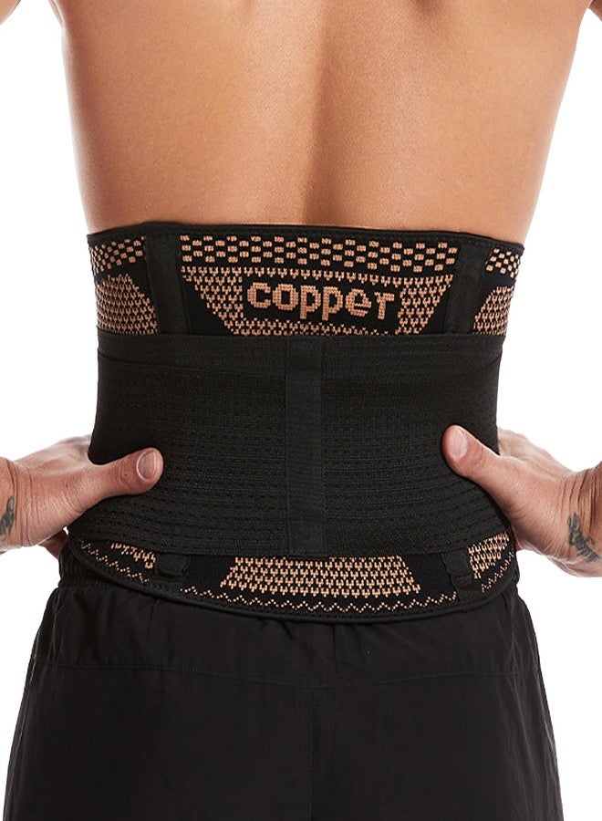 FVVWVV Breathable Lower Back Brace with 4 Stays, Plus Size Lumbar Support Belt for Back Pain Relief with Removable Compression Straps, Back Braces for Herniated Disc, Sciatica,Heavy Lifting - Image 1