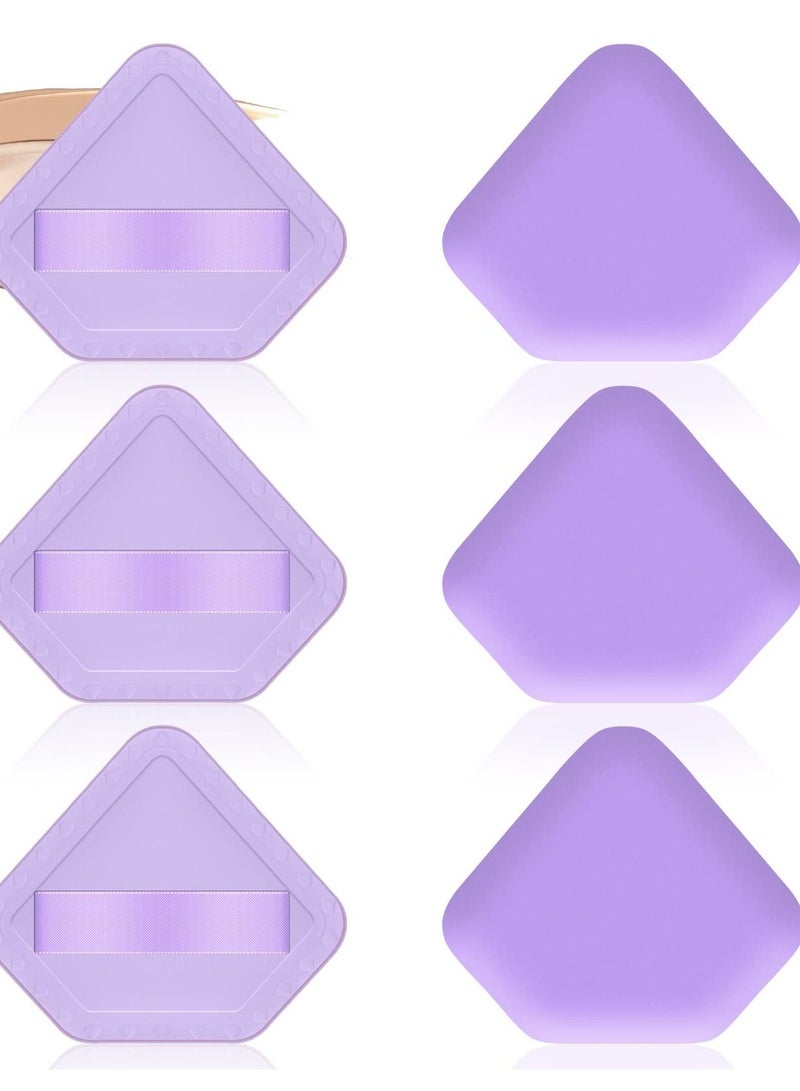 Excefore Set of 8 Pentagon Makeup Sponges for Liquid Foundation, Creams, and Powders, Soft Foam Cosmetic Blenders for Flawless Application - Image 1
