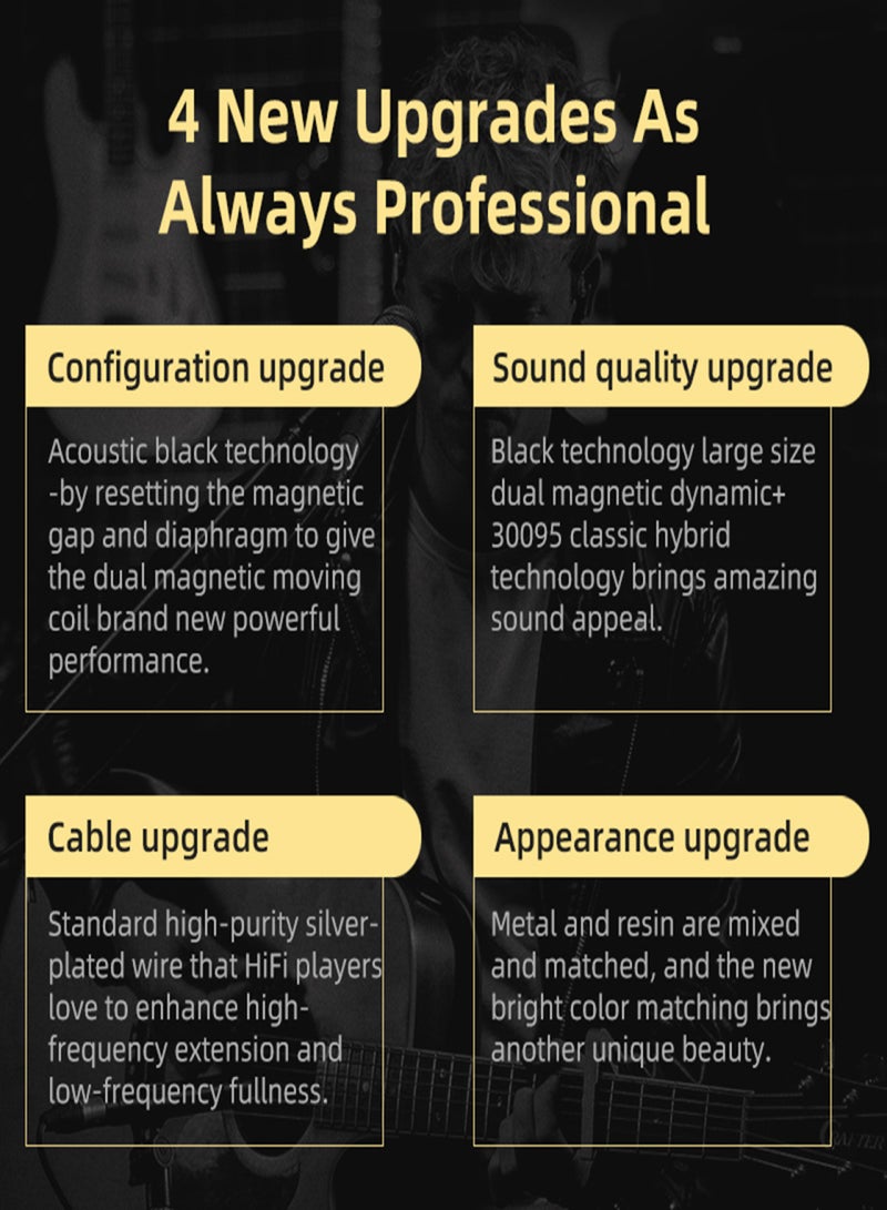 كي زد سماعات أذن سلكية KZ ZSN PRO X DIY 1BA + 1DD محرك هجين HIFI DJ Monitor سماعة أذن رياضية للجري - Image 3