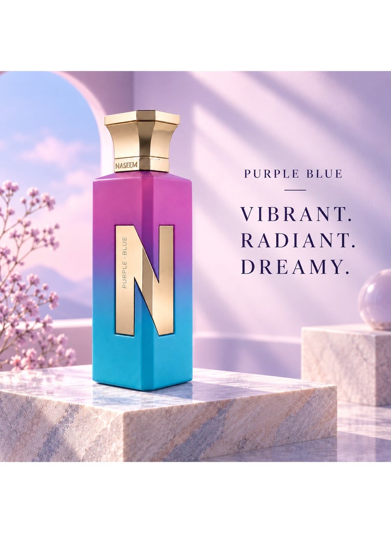 Naseem Purple Blue Eau De Parfum Aqua Perfume for Women - 75ml - Image 2