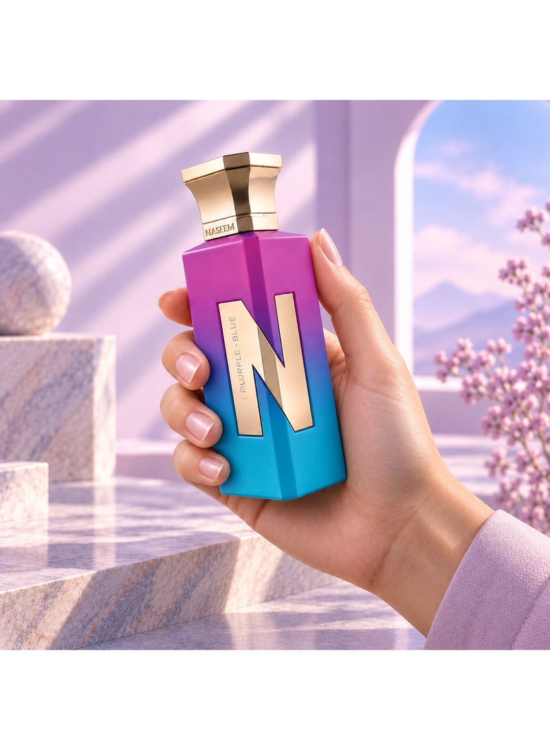 Naseem Purple Blue Eau De Parfum Aqua Perfume for Women - 75ml - Image 5