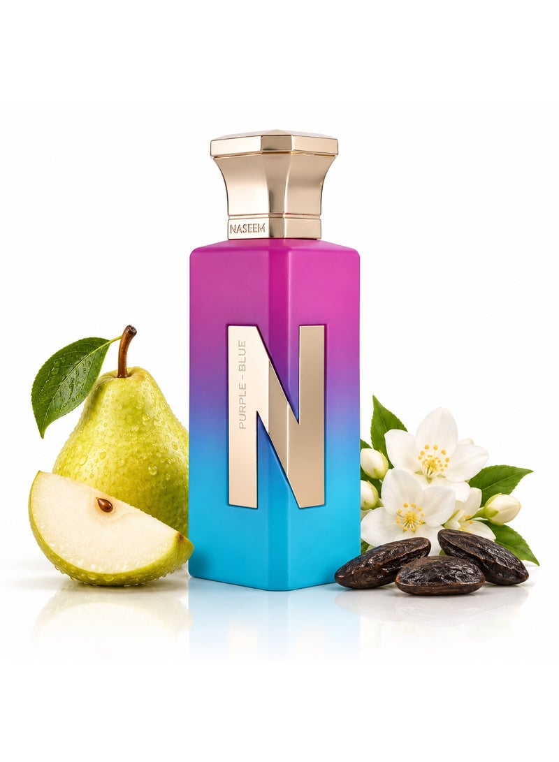 Naseem Purple Blue Eau De Parfum Aqua Perfume for Women - 75ml - Image 1