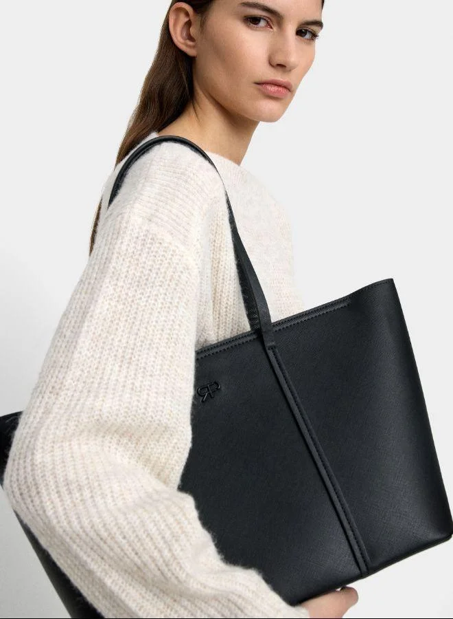 بارفوا حقيبة متسوق ذات ملمس