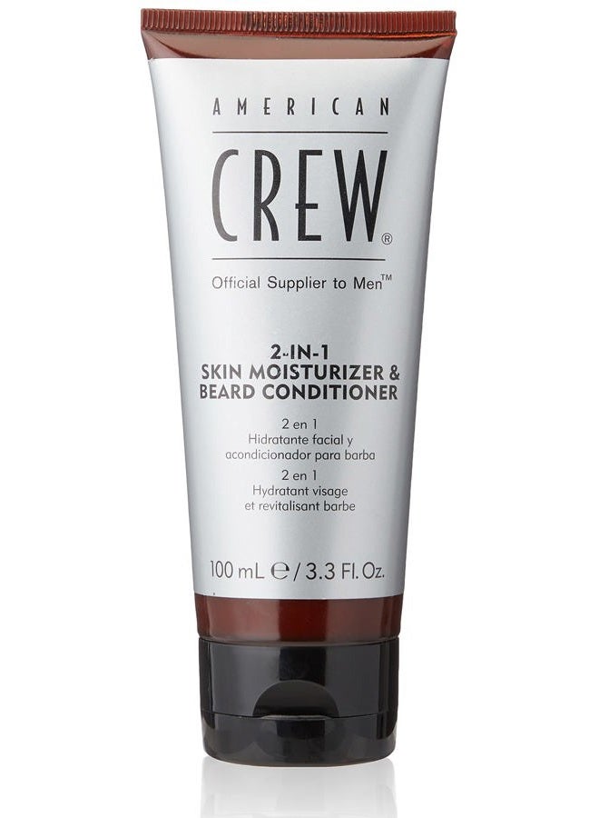 AMERICAN CREW مرطب العناية بالبشرة للحلاقة وبلسم اللحية 3.4 أونصة - Image 1