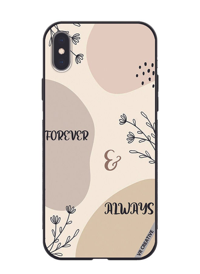 VR CREATIVE Protective Case Cover For Apple iPhone XS Max Forever And Always Design Multicolour - Image 1