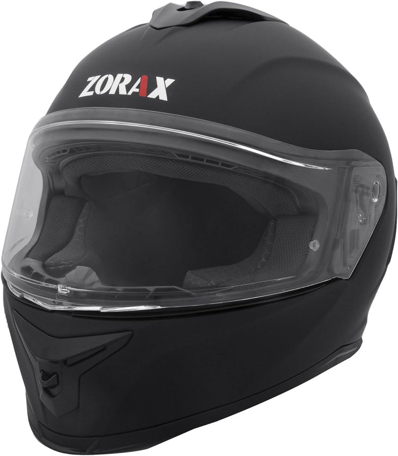 Zorax Falcon Matt Black Full Face Motorbike Helmet L (59-60cm) ECE 22.05 Approved - Image 3