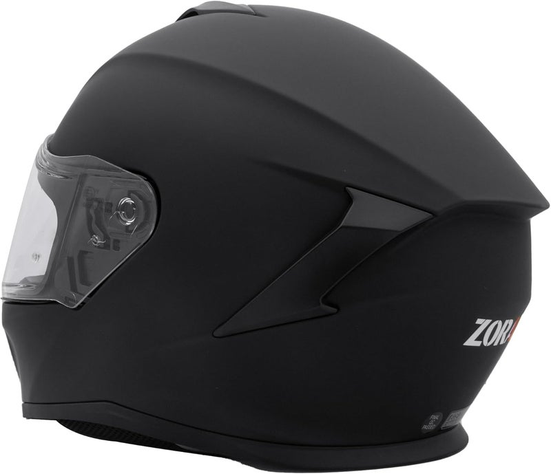 Zorax Falcon Matt Black Full Face Motorbike Helmet L (59-60cm) ECE 22.05 Approved - Image 5