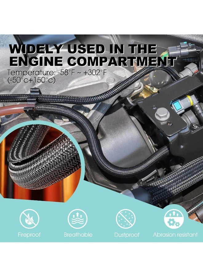 Topleo 2m Cord Protector Wire Loom Tubing Cable Sleeve Split Sleeving for USB Cable Power Cord Audio Video Cable – Protect Cat From Chewing - Black - Image 5