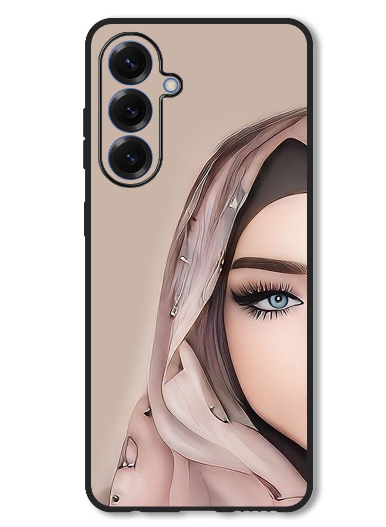 Theodor Case Compatible with Samsung Galaxy A56 Protection Shockproof Bumper Cover Girl Half Face - Image 1
