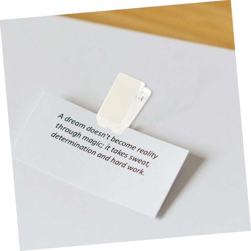 30pcs Self-Adhesive Clips for Photo Display Mini Badge Holders for Id and Documents Clips for Events Office School and Trade Shows - Image 4