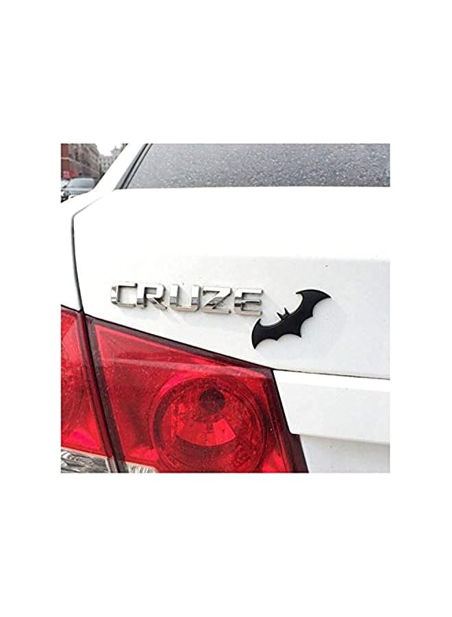 PROMASS ملصق معدني ثلاثي الأبعاد باتمان DIY لشعار سيارة أو دراجة نارية، شارة، ملصقات ذيل، أسود - Image 5