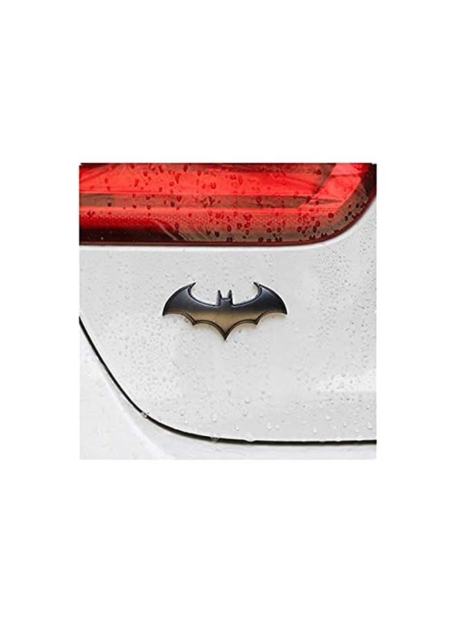 PROMASS ملصق معدني ثلاثي الأبعاد باتمان DIY لشعار سيارة أو دراجة نارية، شارة، ملصقات ذيل، أسود - Image 4