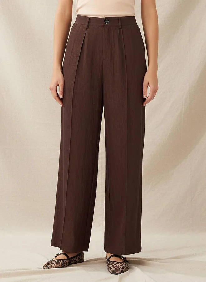 سبلاش فيڤ Wide-Leg Pleated Trousers