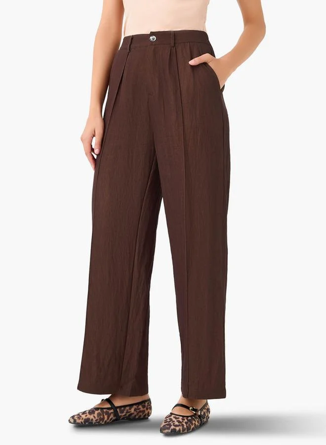 سبلاش فيڤ Wide-Leg Pleated Trousers