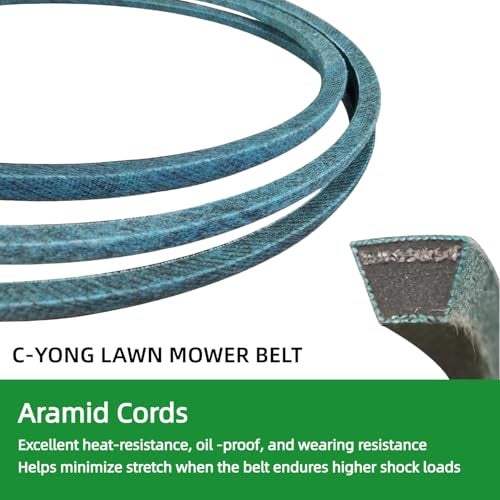 C-YONG 1/2" X139" Engine to Deck Belt for John Deere L120 L130 L2048 L2548 1742HS 1642HS GX20305 GY20571 - Image 3