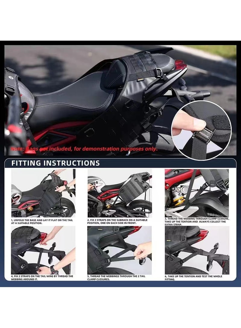general Motorcycle saddle rear seat external equipment motorcycle fuel tank mounted base riding external expansion - Image 3