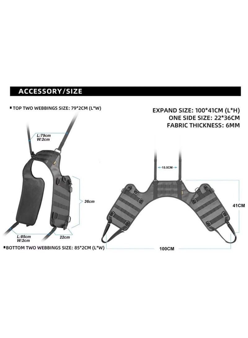 general Motorcycle saddle rear seat external equipment motorcycle fuel tank mounted base riding external expansion - Image 5