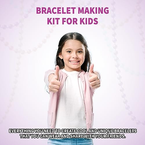 SpiceBox Friendship Bracelet Making Kit for Girls, Kids Best Friend DIY String Jewelry, Arts and Crafts Activity Set for Children, Multicolor (7410) - Image 2