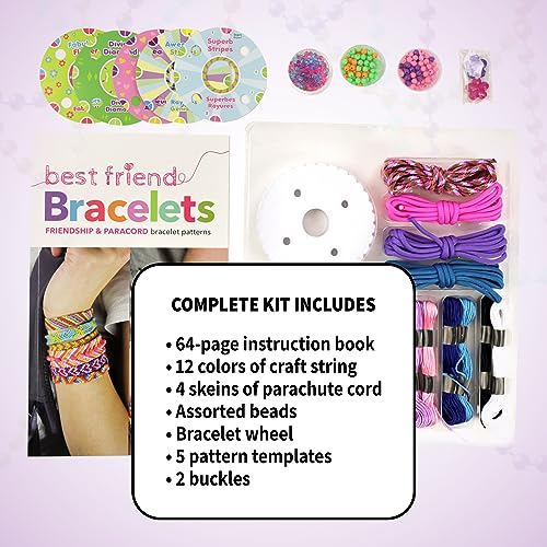 SpiceBox Friendship Bracelet Making Kit for Girls, Kids Best Friend DIY String Jewelry, Arts and Crafts Activity Set for Children, Multicolor (7410) - Image 5