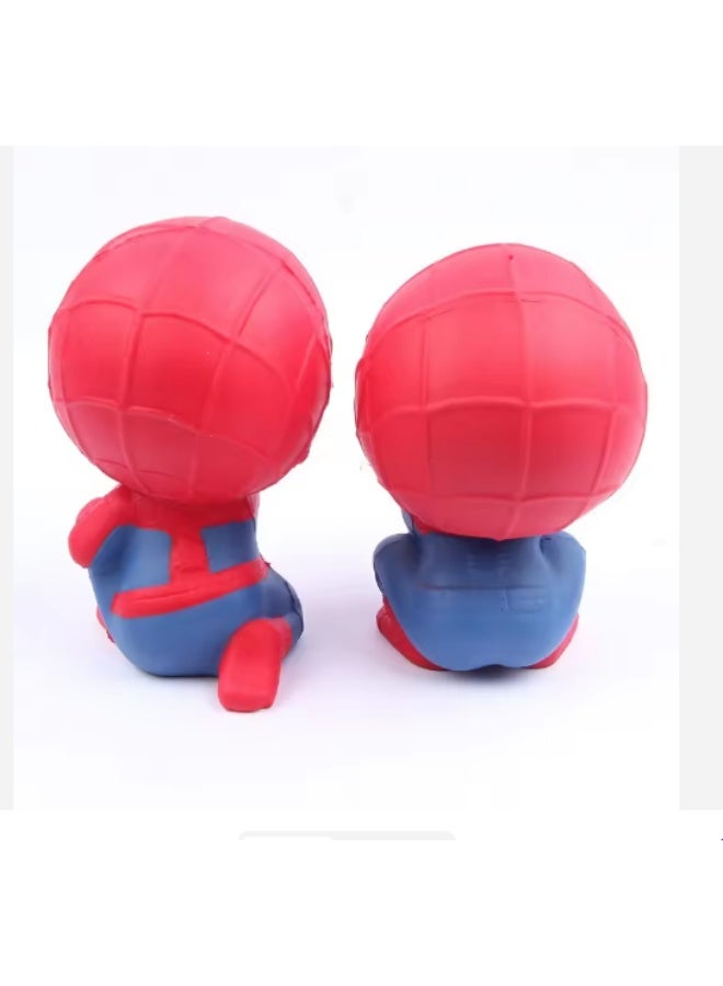 جرين تايجر حصالة نقود على شكل سبايدرمان، بطل خارق، بتصميم تشيبي / حصالة توفير نقود - Image 3