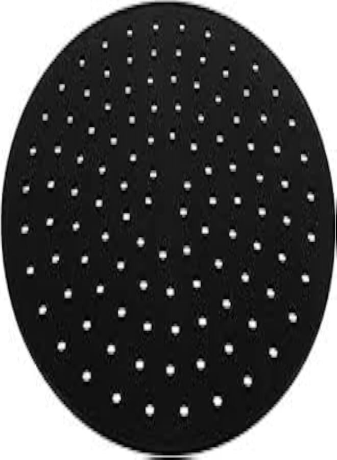 Air Fryer Silicone Liners, Round Air Fryer Liners, Non-Stick Reusable Air Fryer Liners 22cm (9 Inch) 1pc Black 