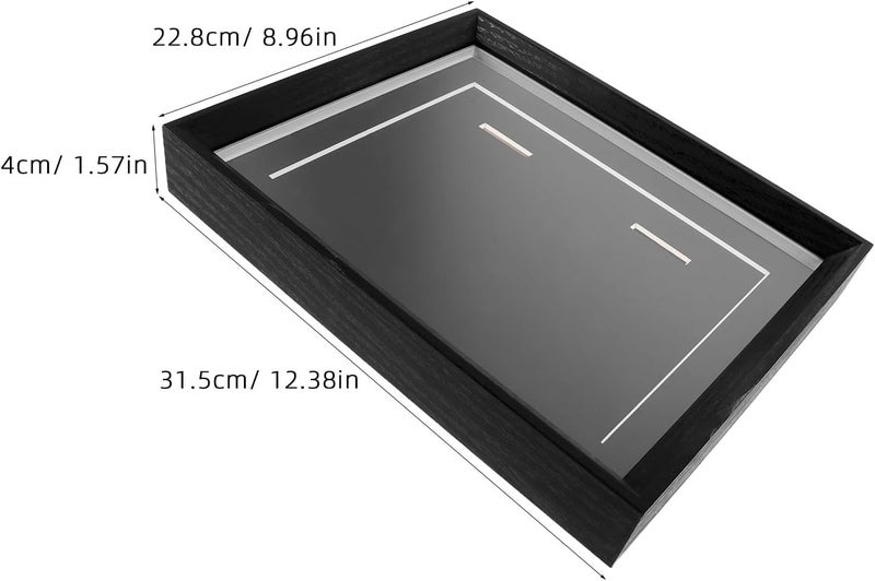 Medal Display Shadow Box: Military Shadow Box - 12.4" X 9" Picture Frame - Sport Display Frame for Marathon Runner Military Awards - Image 2