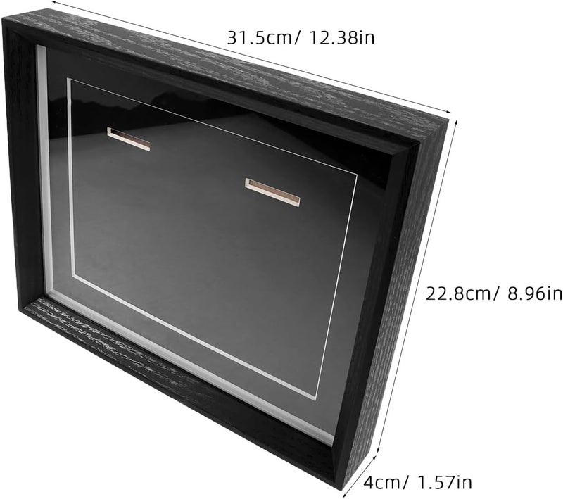 Medal Display Shadow Box: Military Shadow Box - 12.4" X 9" Picture Frame - Sport Display Frame for Marathon Runner Military Awards - Image 4