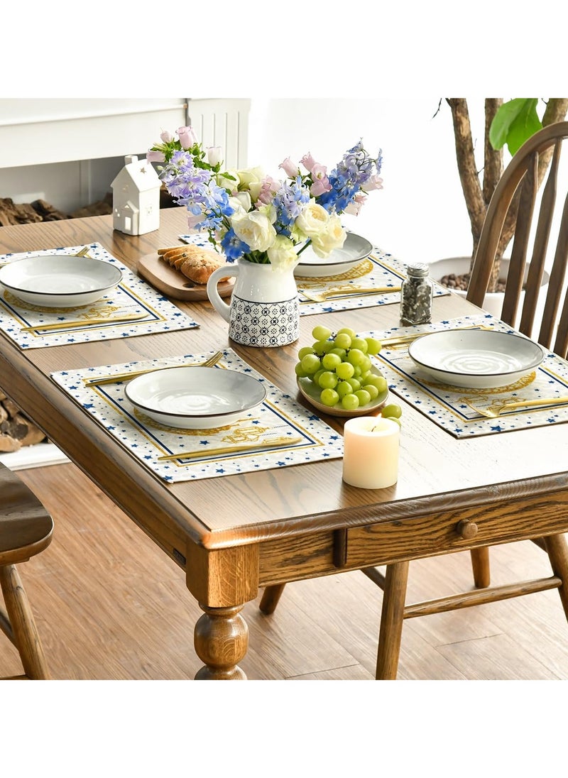 LKTOCAFT - Table Runner with 4 Place Mats for Ramadan and Eid,183×33cm(72×13in) Table Decoration for Living Room, Kitchen Dining Table Decoration, Home Decor - Image 1