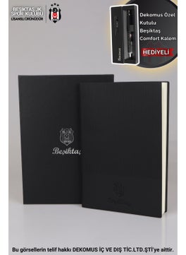 Beşiktaş Licensed Boxed Hard Cover Leather Agenda with Dekomus "Special Boxed Comfort Pen Gift"  - Image 1