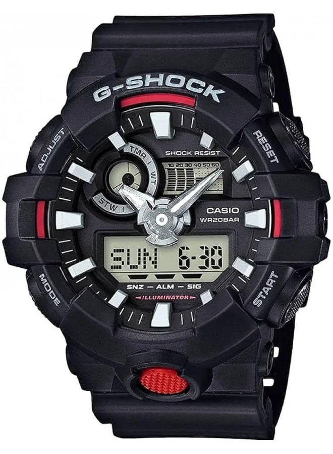 CASIO Casio G-Shock Men's Analog-Digital Dial Resin Watch - GA-700-1ADR
