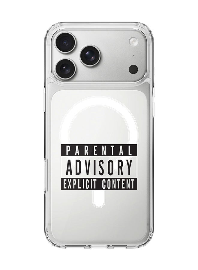 Stylizedd Classic Clear MagSafe Case for iPhone 17 Pro Max , Hybrid Soft Case Flexible Edges Anti Drop TPU PC Gel Thin Transparent Cover [ Designed for iPhone 17 Pro Max ] - Explicit Content