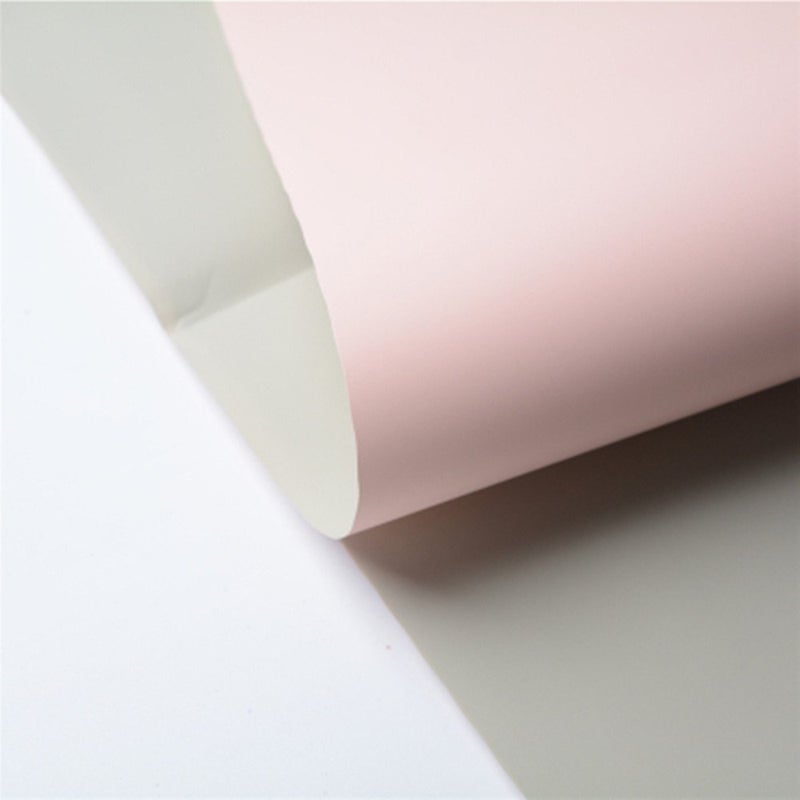 BBJ WRAPS Double Color Flower Wrapping Paper Waterproof Florist Bouquet Packaging Wraps 20 Sheets 236x236 Inch Pink