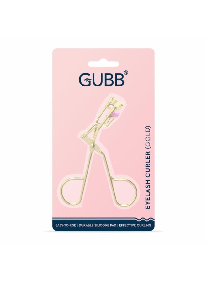 GUBB Eyelash Curler For Women | Creates Eye-Opening & Lifted Lashes | Long-lasting Lash Curls for All Eye Shapes | Get Perfect Curl in 5 Seconds - Gold - Image 2