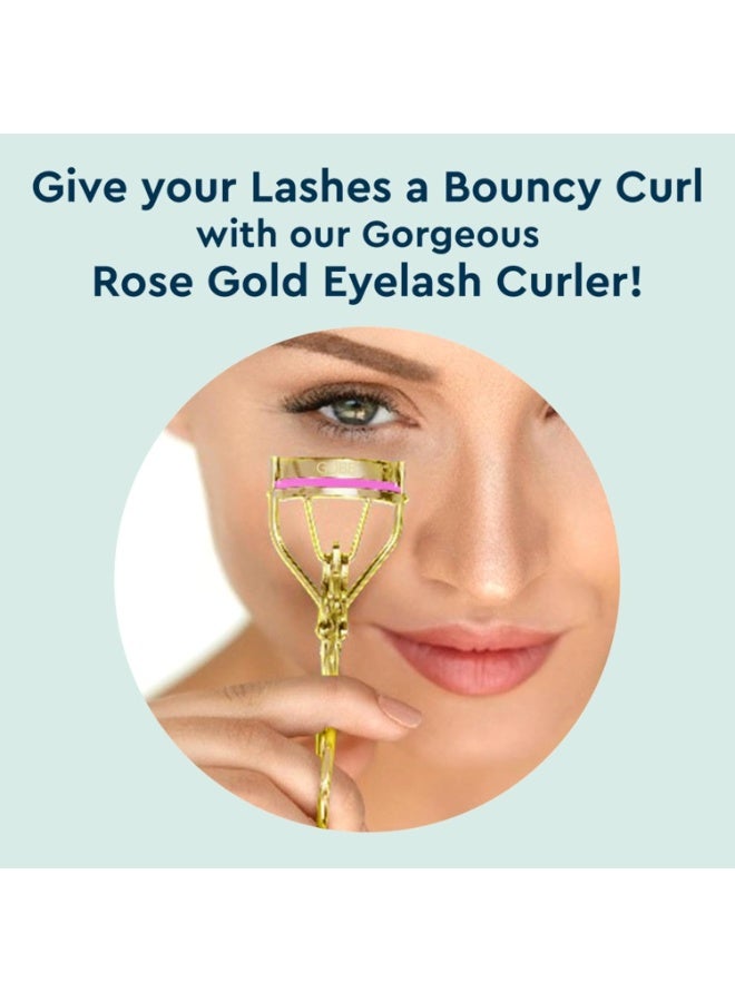 GUBB Eyelash Curler For Women | Creates Eye-Opening & Lifted Lashes | Long-lasting Lash Curls for All Eye Shapes | Get Perfect Curl in 5 Seconds - Gold - Image 5
