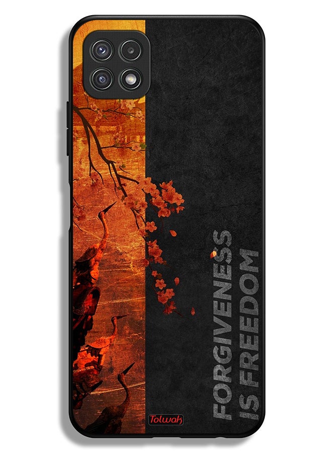 Tolwak Samsung Galaxy A22 5G Protective Case Cover Forgiveness Is Freedom - Image 1