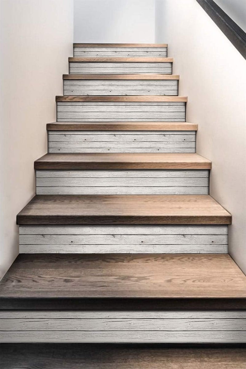 BPA Self-Adhesive Wood Grain Stair Decoration - Image 3