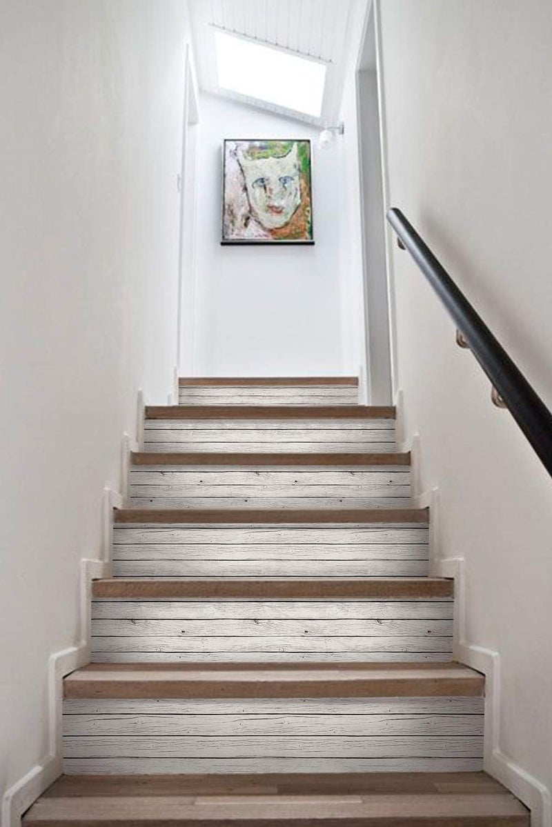 BPA Self-Adhesive Wood Grain Stair Decoration - Image 2